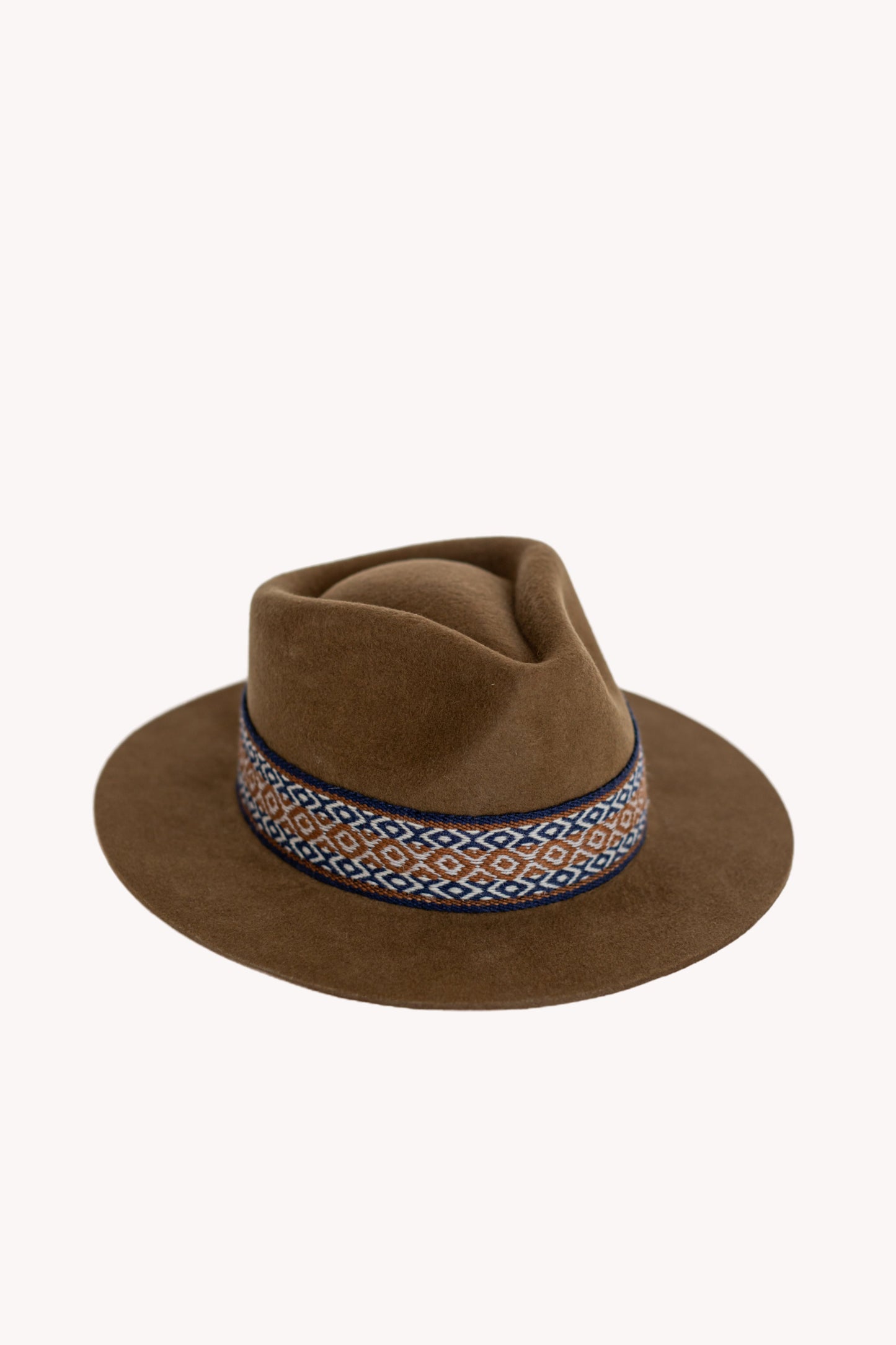 Chestnut Fedora Hat by Andeana Hats