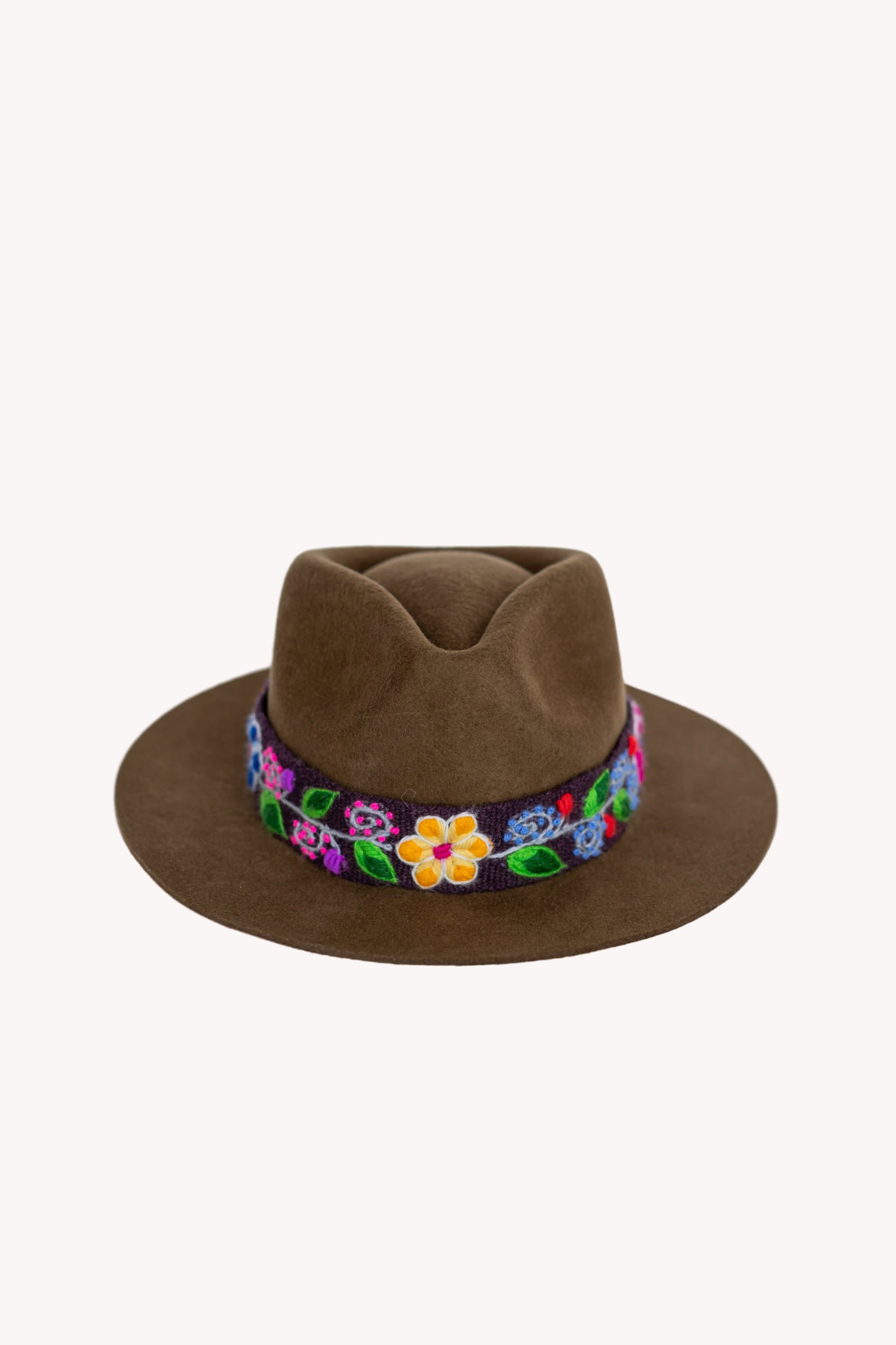 Chestnut Fedora Hat by Andeana Hats