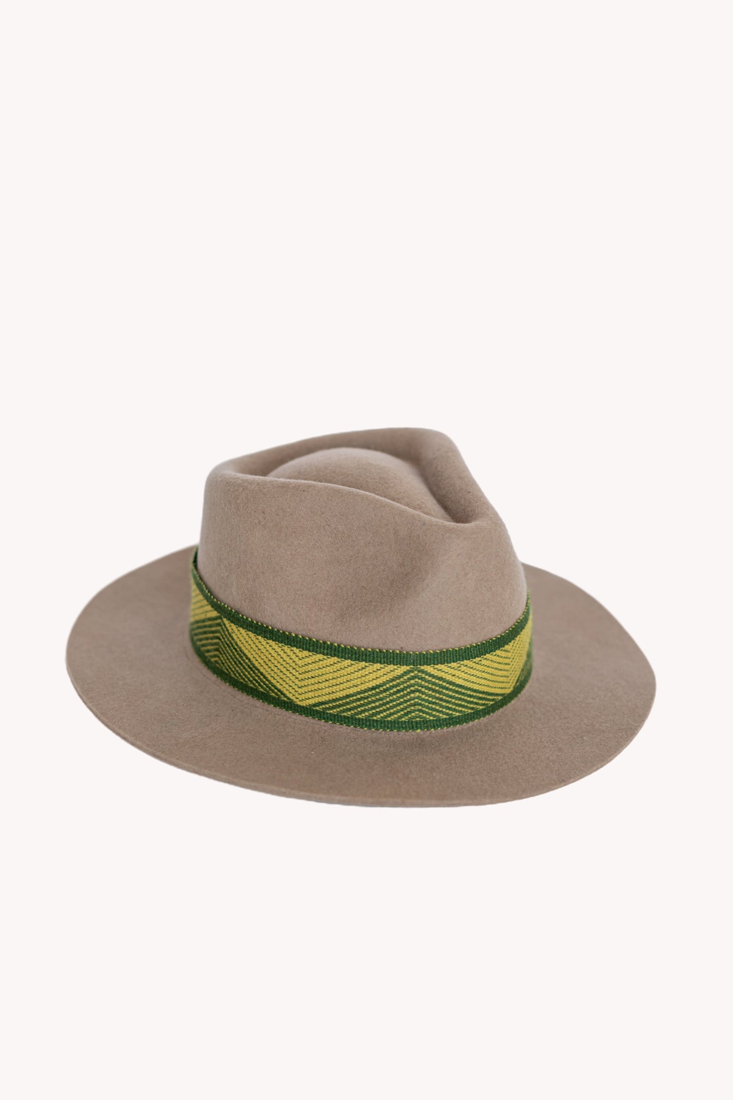 Beige Fedora Hat by Andeana Hats