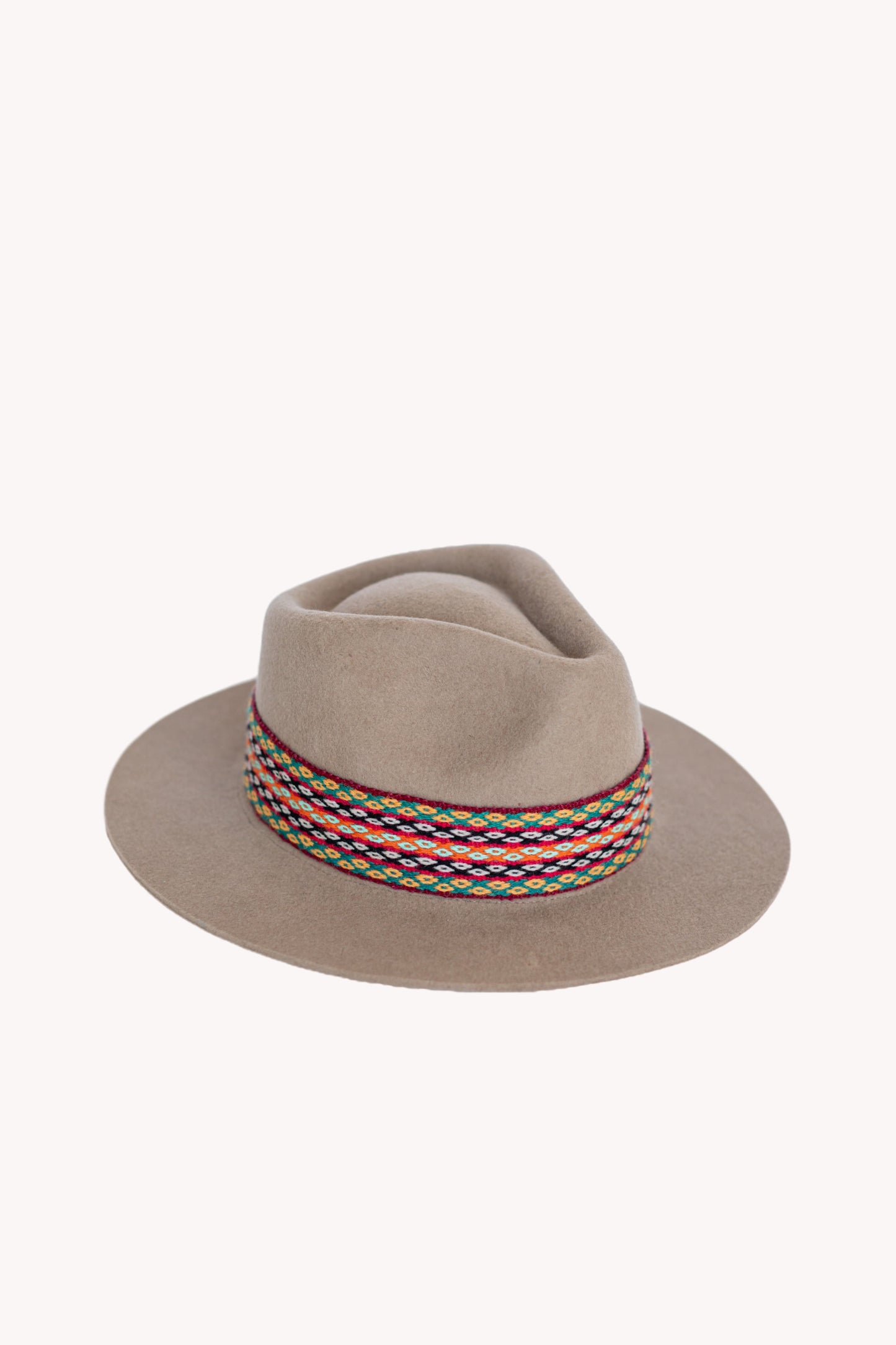 Beige Fedora Hat by Andeana Hats