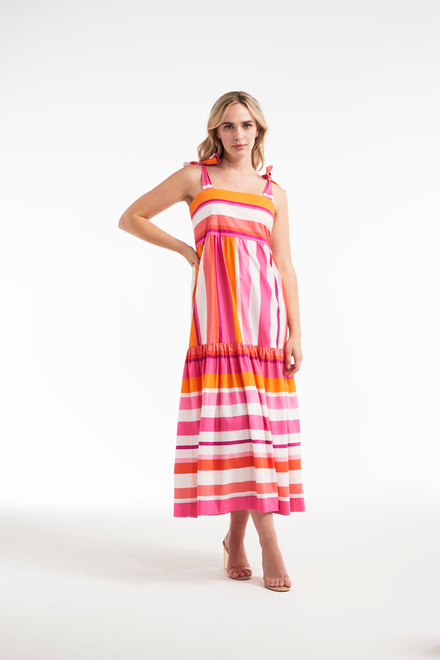 Favorite Bridget Tie Maxi Dress by Hermoza
