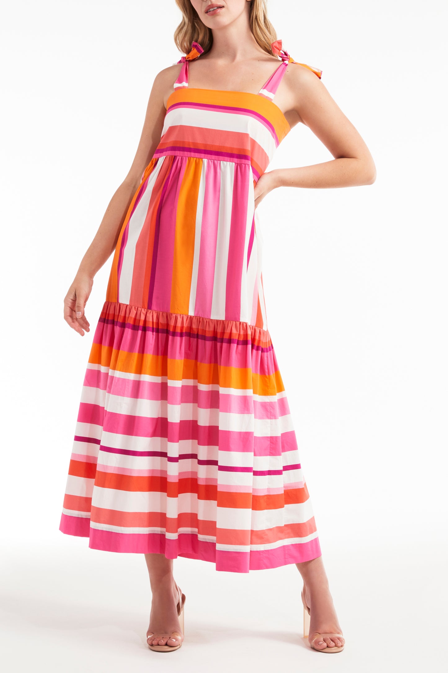 Favorite Bridget Tie Maxi Dress by Hermoza