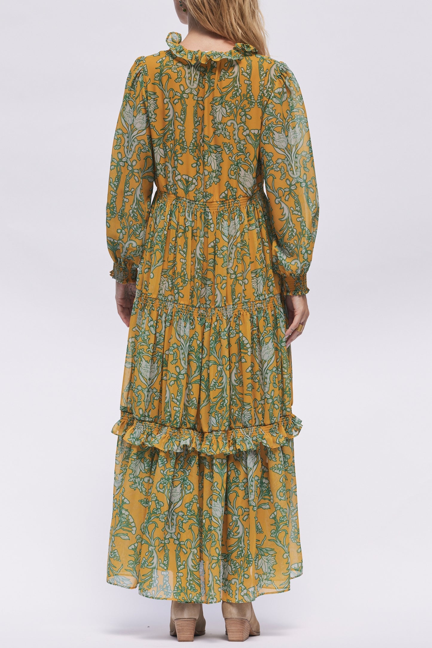 Favorite Elizabeth Tiered Maxi Dress by Hermoza
