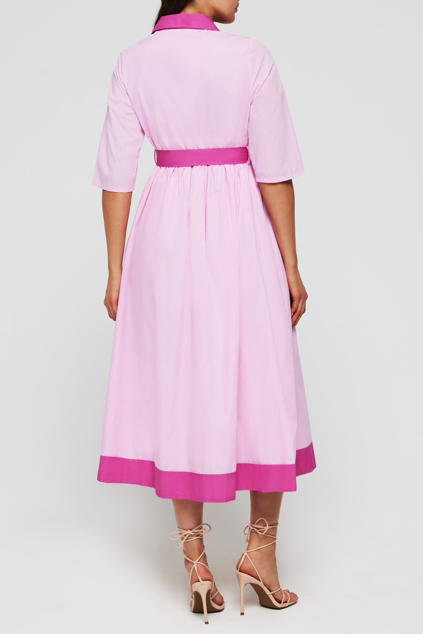 Favorite Francesca Collared Belted Maxi Dress by Hermoza