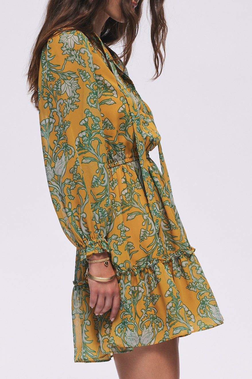 Favorite Lee Collar Neck Mini Dress by Hermoza