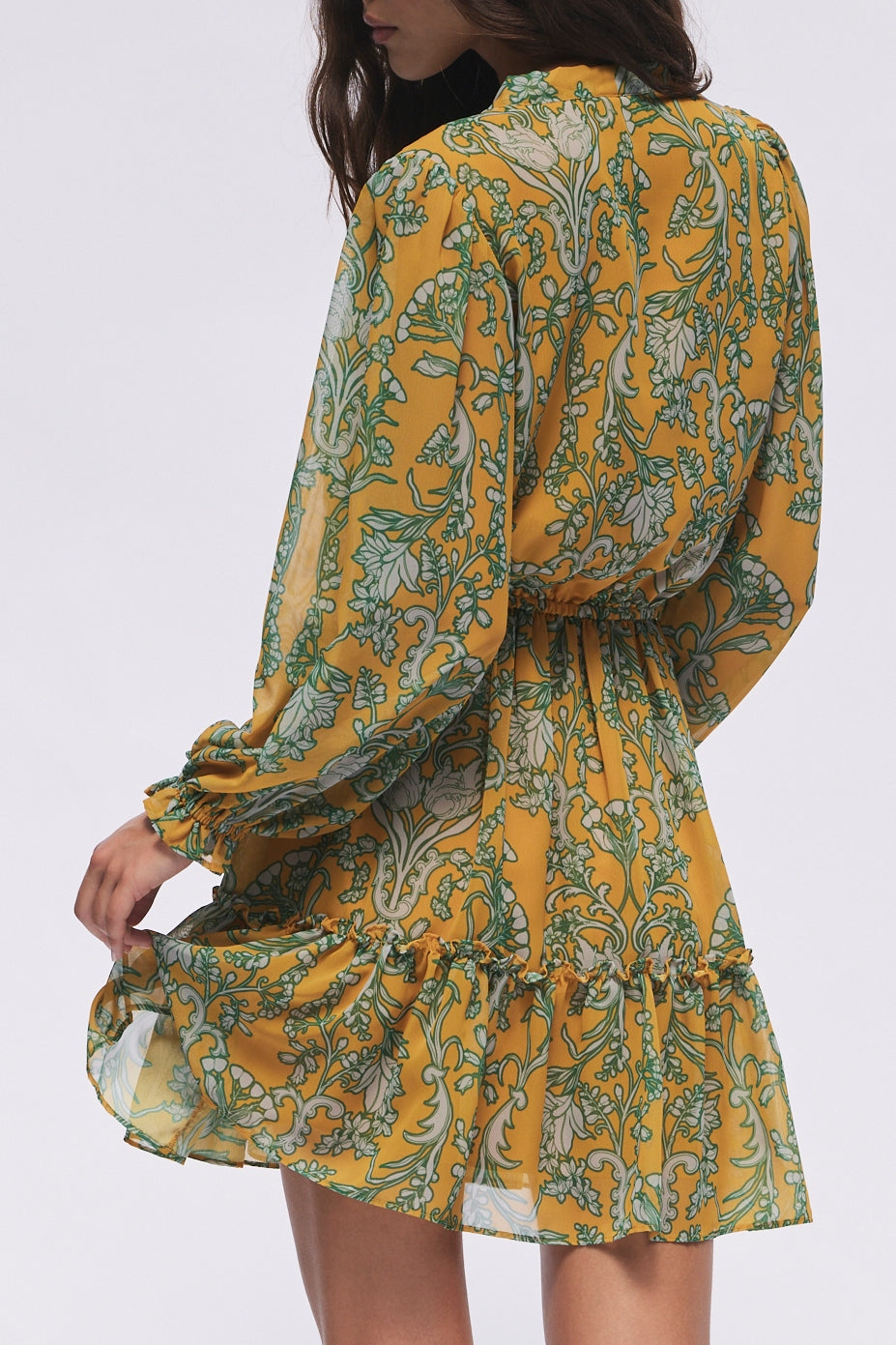 Favorite Lee Collar Neck Mini Dress by Hermoza