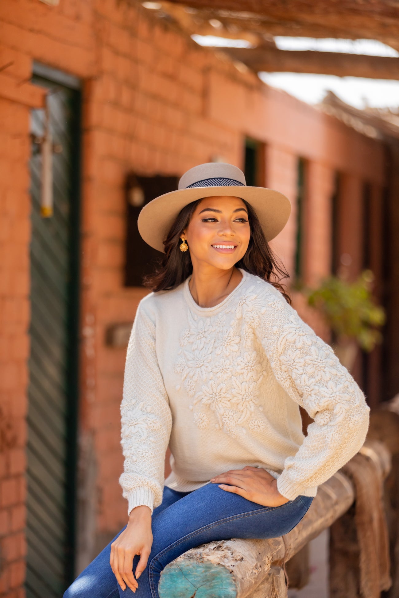 Beige Spanish Hat by Andeana Hats