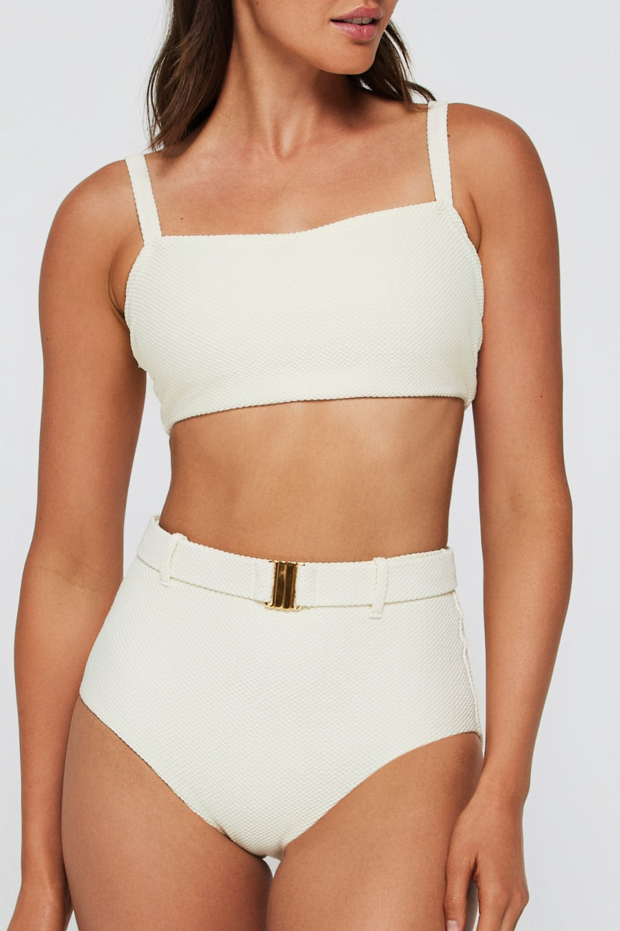 best selling Lucia Tankini Top in Ivory by Hermoza Swimsuits