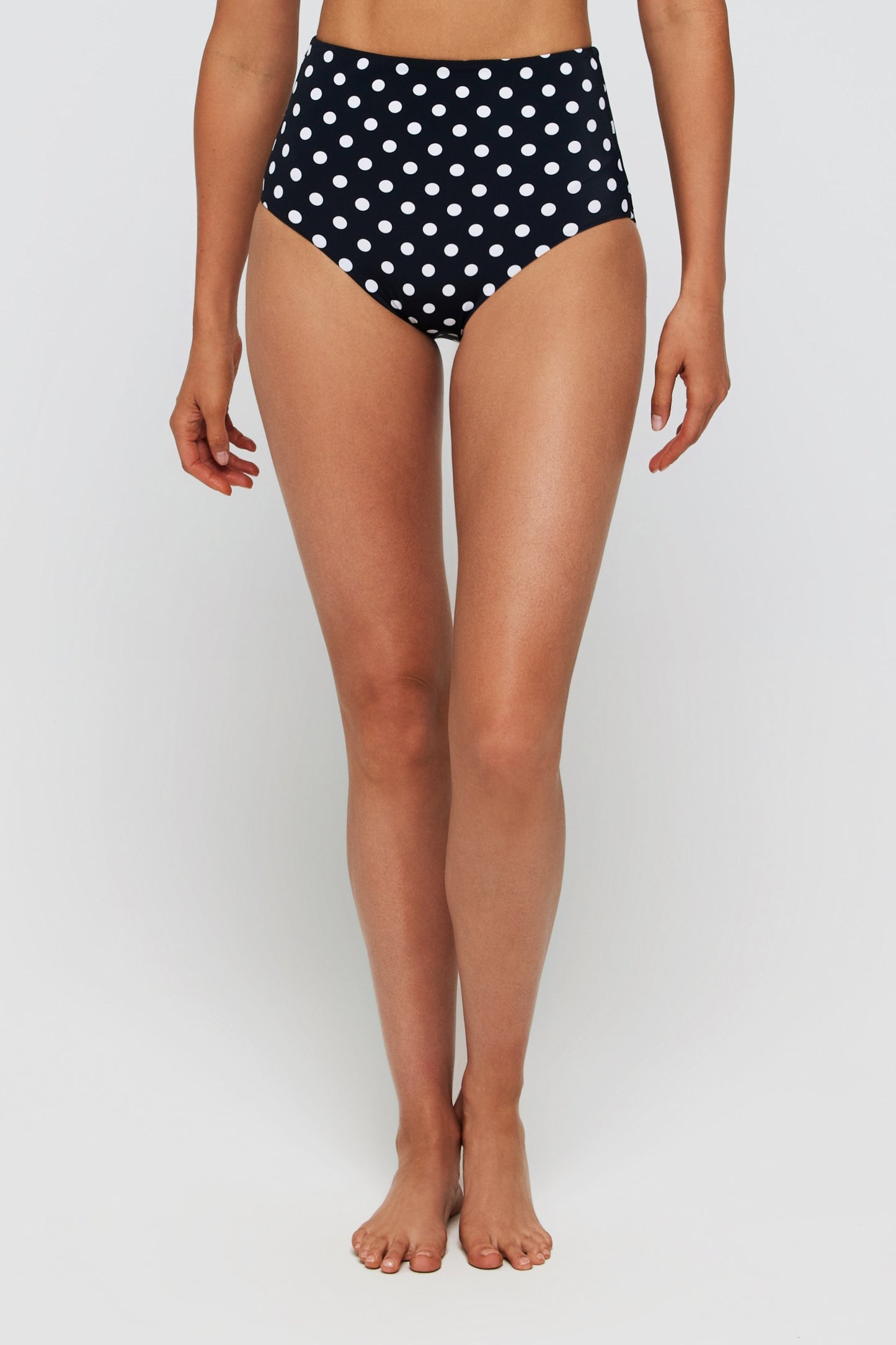 Back in Mackenzie Sculpted High Waisted Two-Piece Swimsuit Bottom by Hermoza