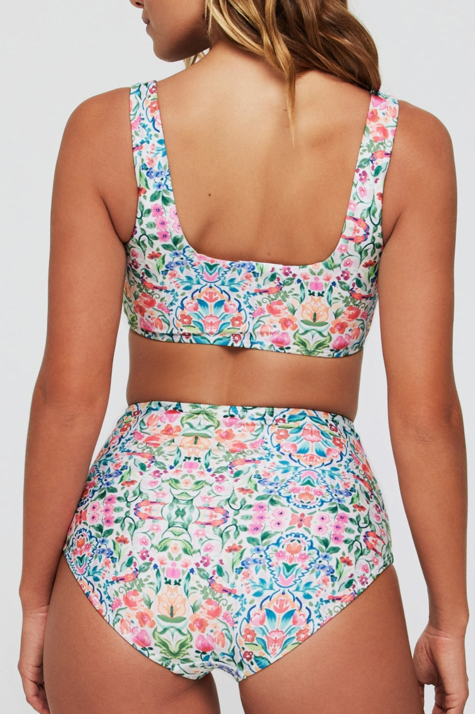Carrie Square Neck Two-Piece Bikini Top