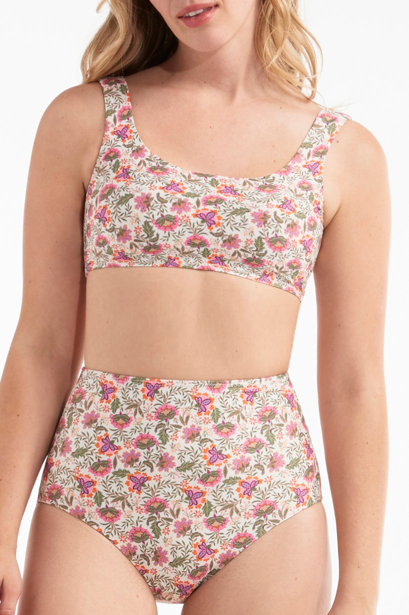 Favorite Carrie Square Neck Two-Piece Bikini Top by Hermoza