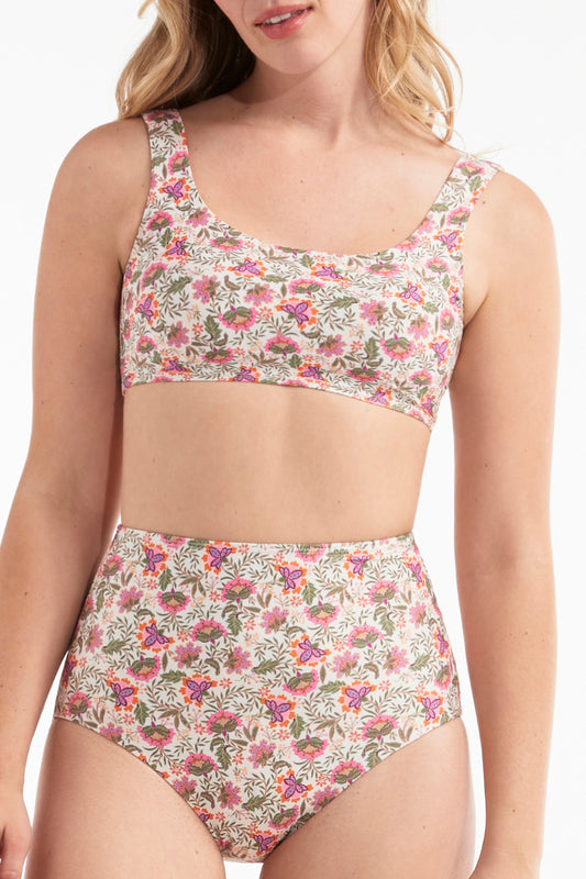 Favorite Carrie Square Neck Two-Piece Bikini Top by Hermoza
