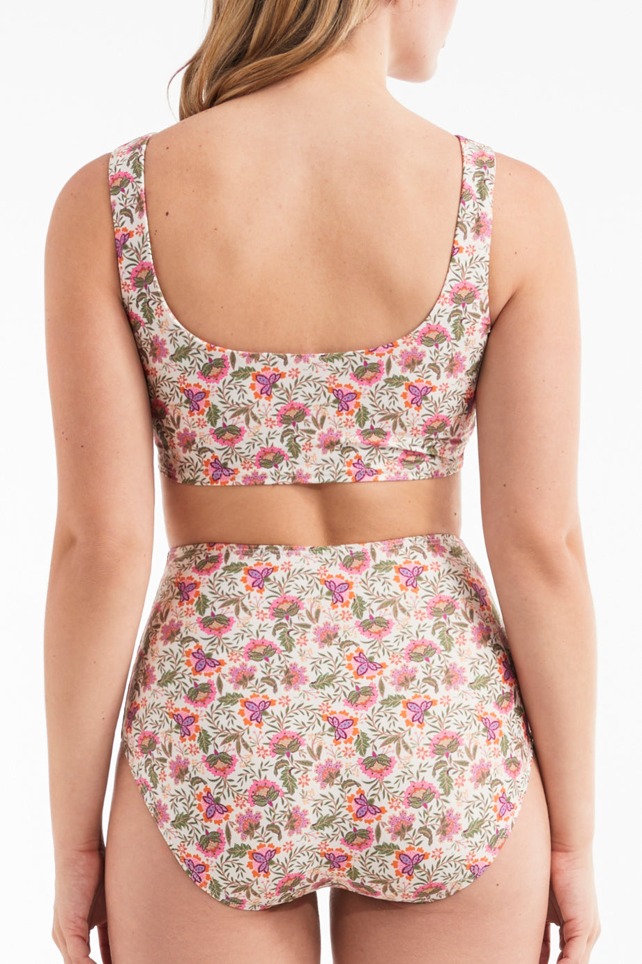 Favorite Carrie Square Neck Two-Piece Bikini Top by Hermoza