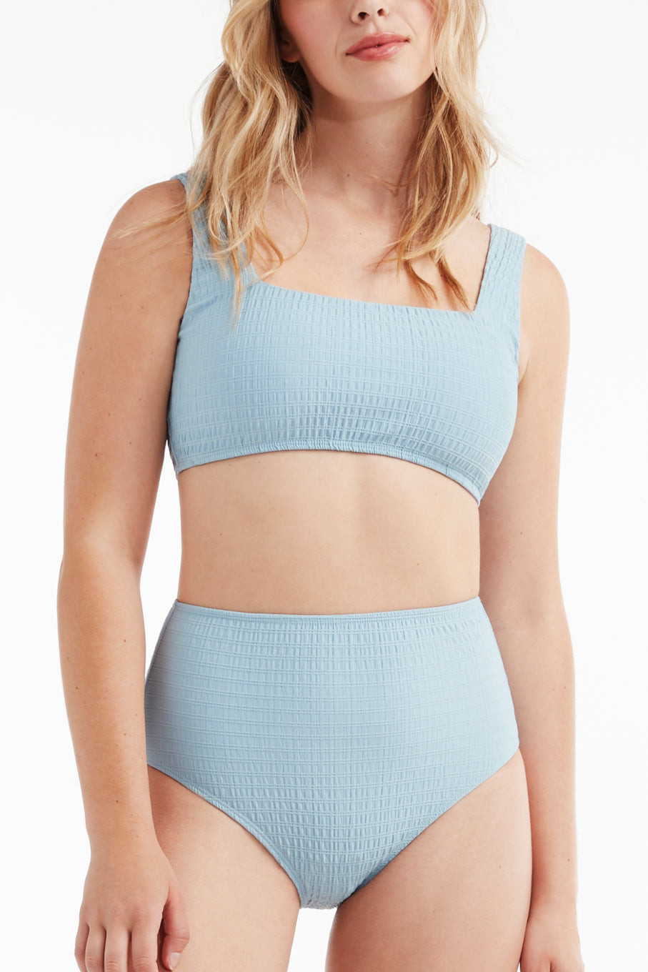 Best Seller Carrie Square Neck Two-Piece Bikini Top by Hermoza