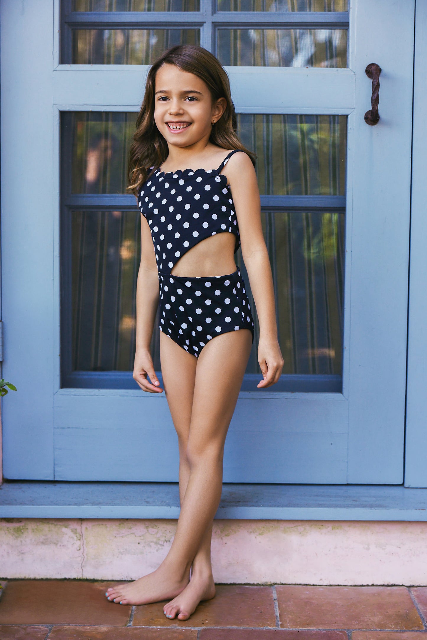 Favorite Little Becky Cut Out One Shoulder One-Piece Swimsuit by Hermoza