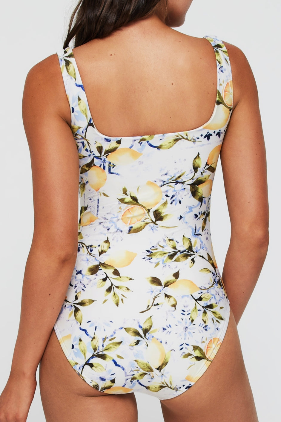 Janece Seamless Square Neck One-piece Swimsuit