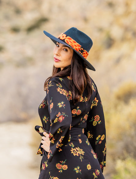 Charcoal Western Hat by Andeana Hats