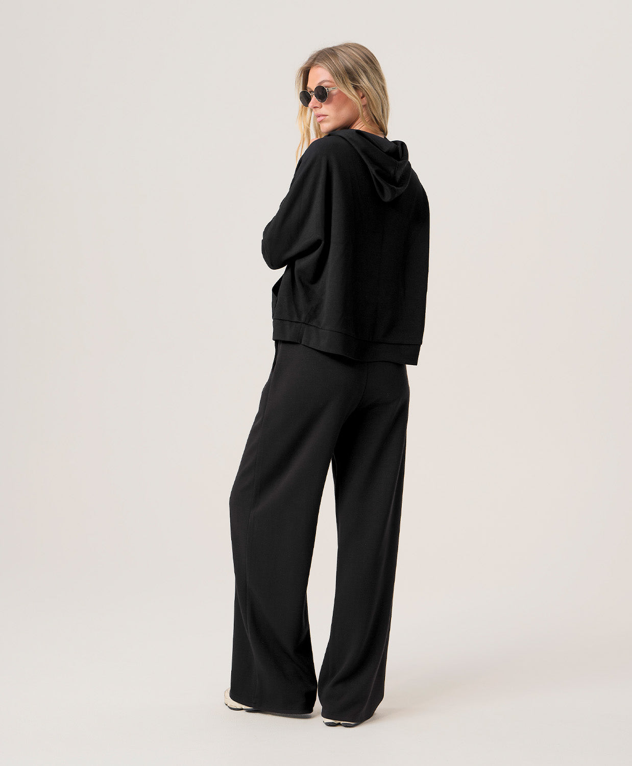 Black Travel Hoodie by PQ Swim