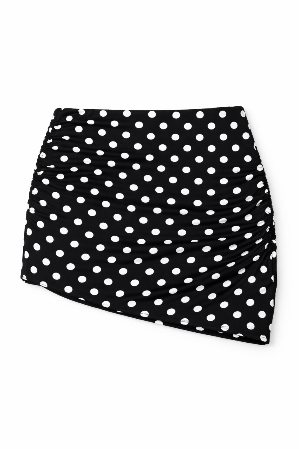Ellen Ruched Reversible Swim Skirt in Polka Confetti - FINAL SALE