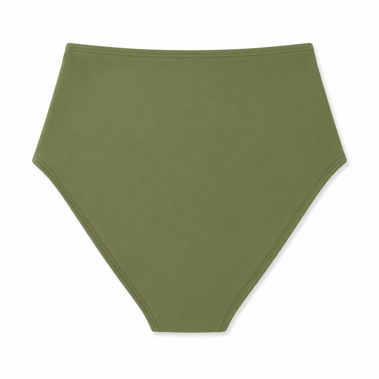 Kristina Button Highwaisted Swimsuit Bottom in Vine