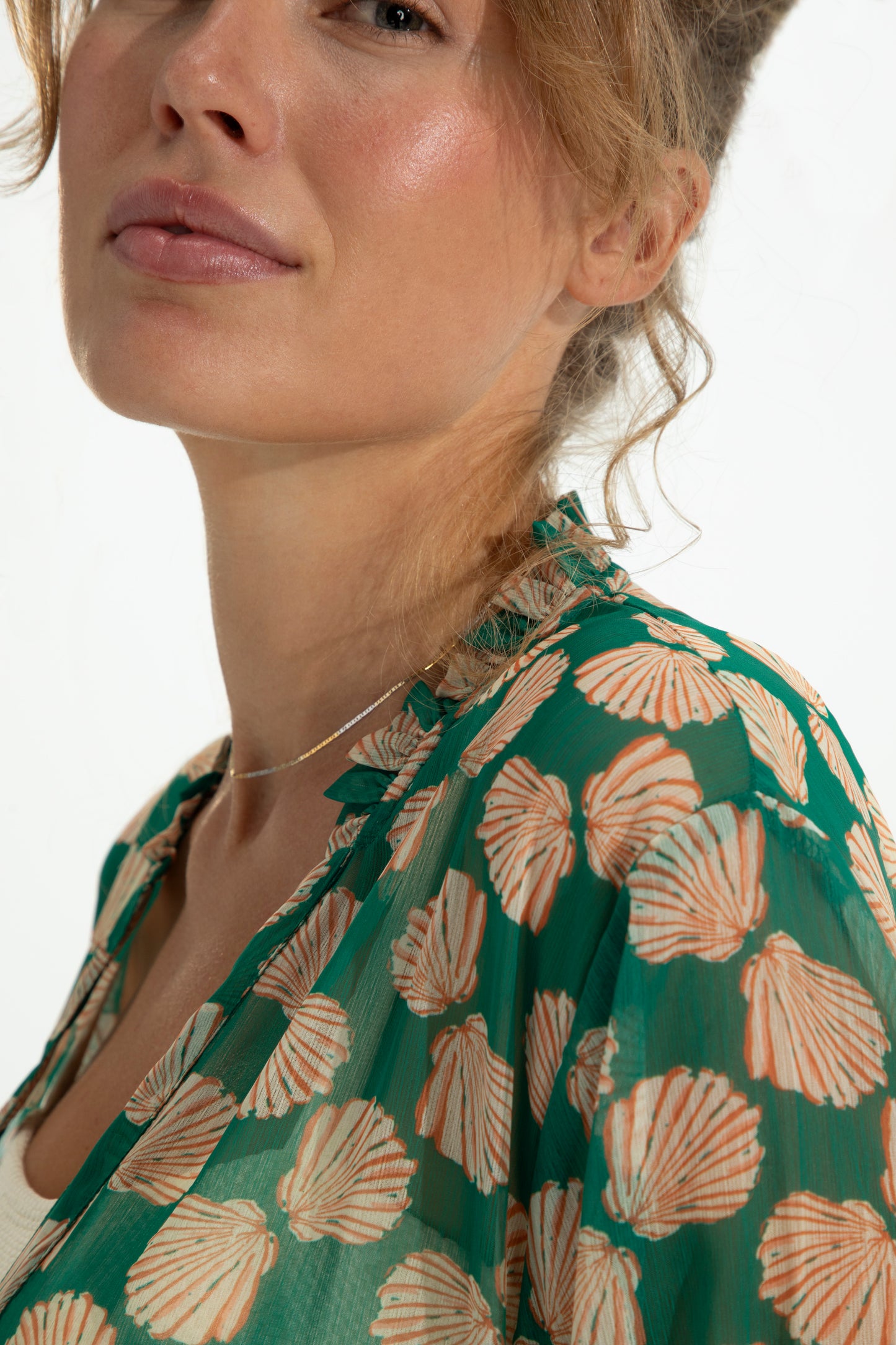 Favorite Shelby Cinched Tie Kimono Cover-up in Green by Hermoza
