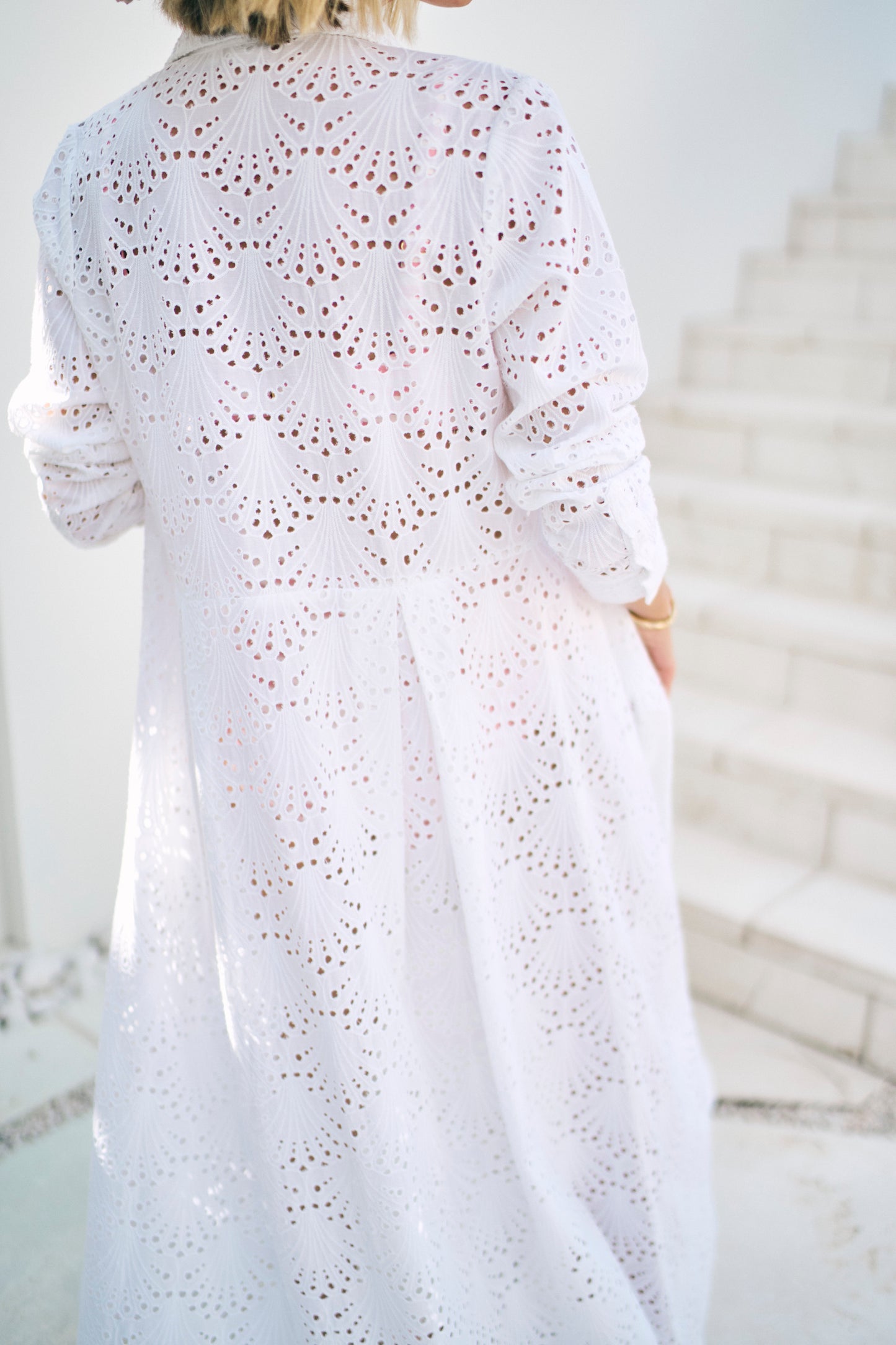 Loverlygrey X Hermoza Birdie Dress in White Eyelet