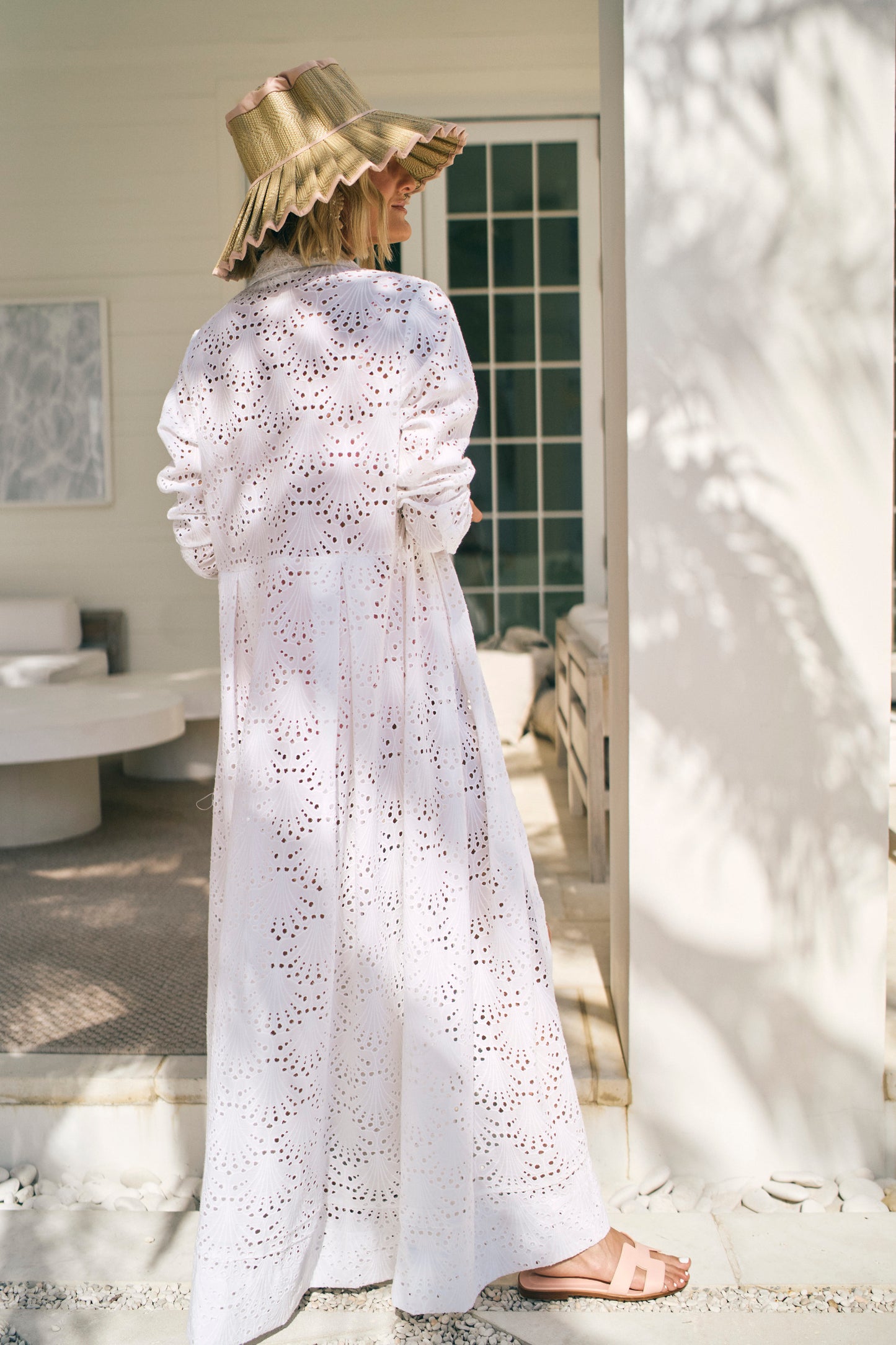 Loverlygrey X Hermoza Birdie Dress in White Eyelet
