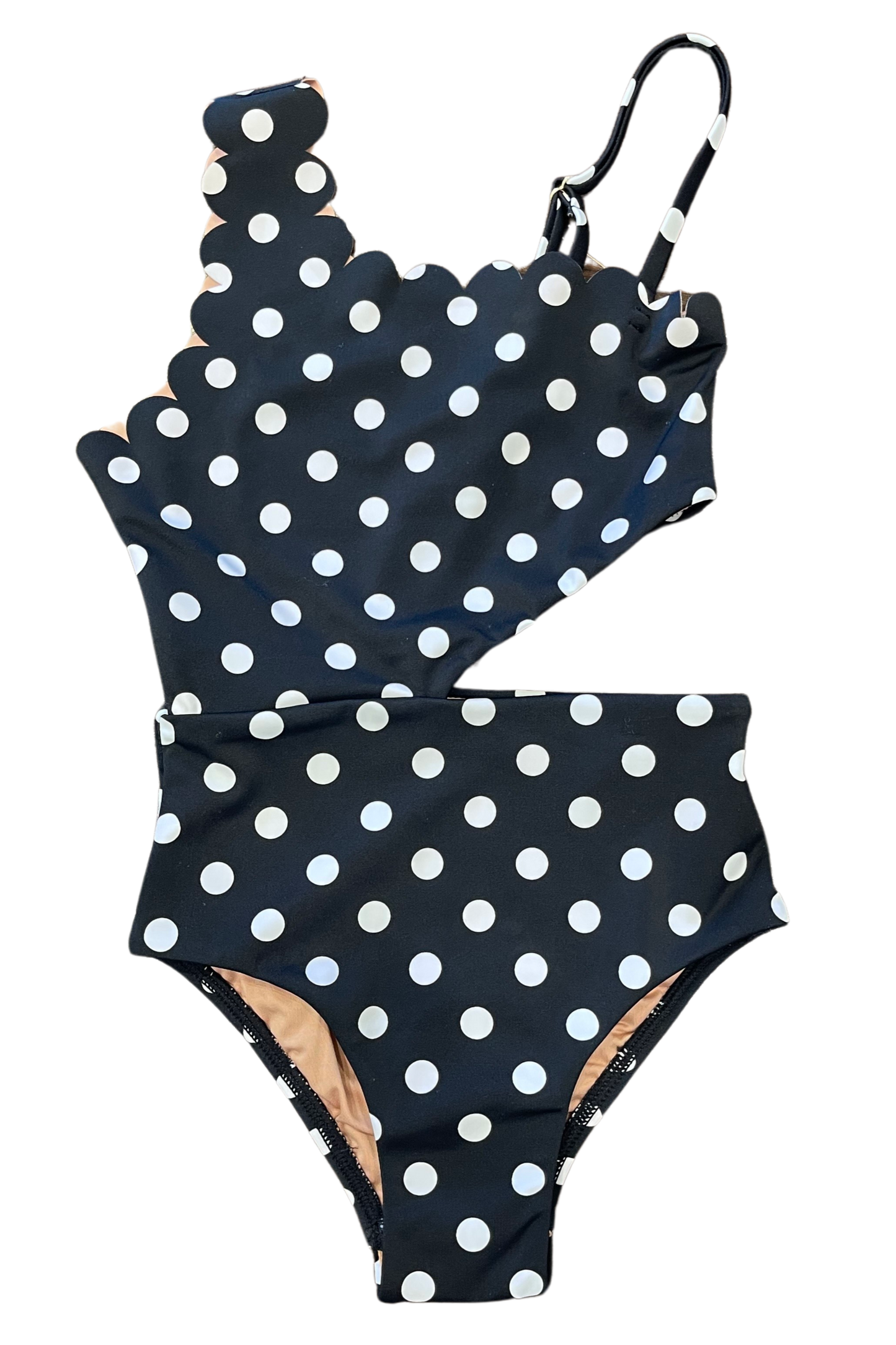 Favorite Little Becky Cut Out One Shoulder One-Piece Swimsuit by Hermoza