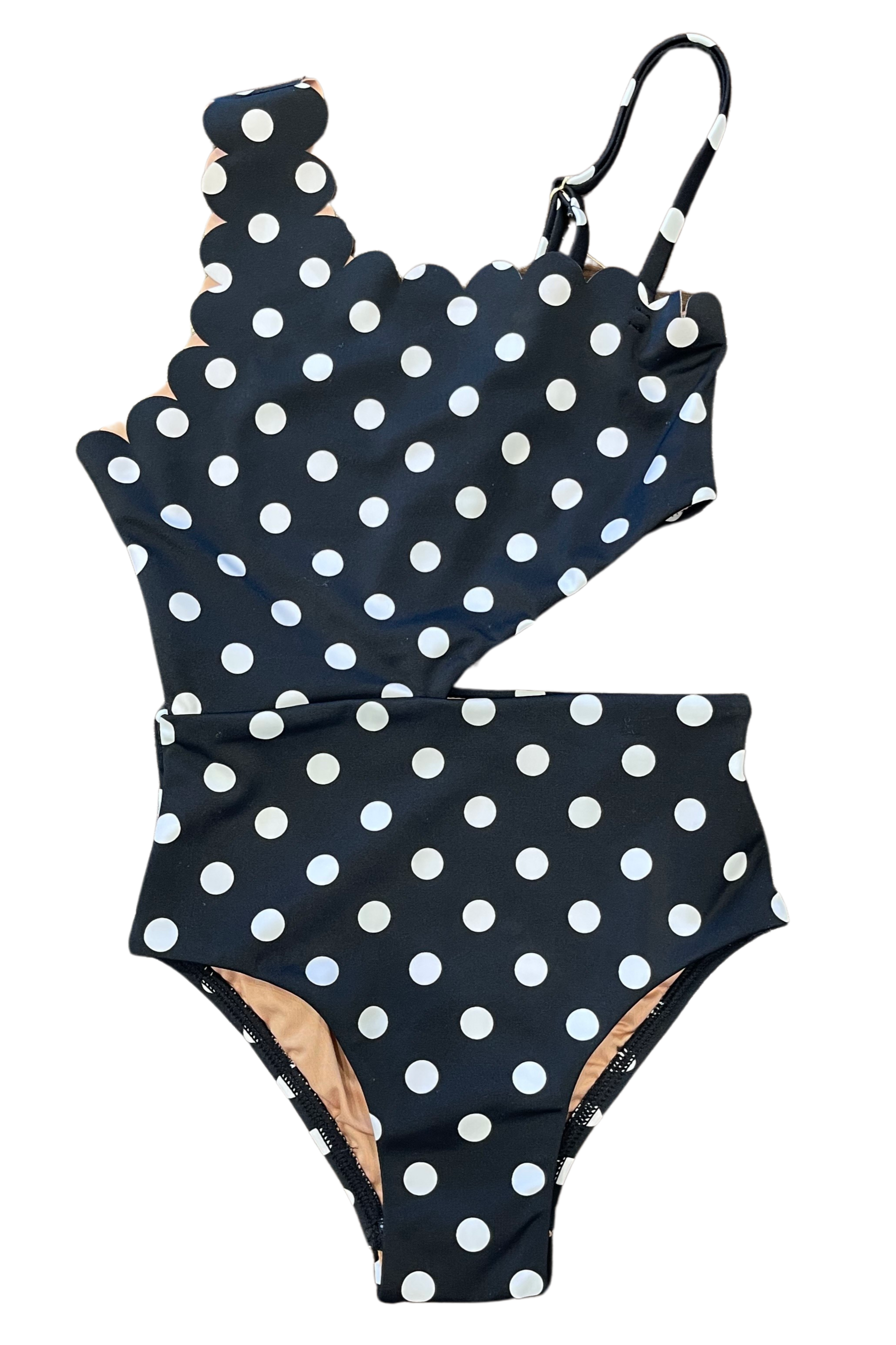 Favorite Little Becky Cut Out One Shoulder One-Piece Swimsuit by Hermoza