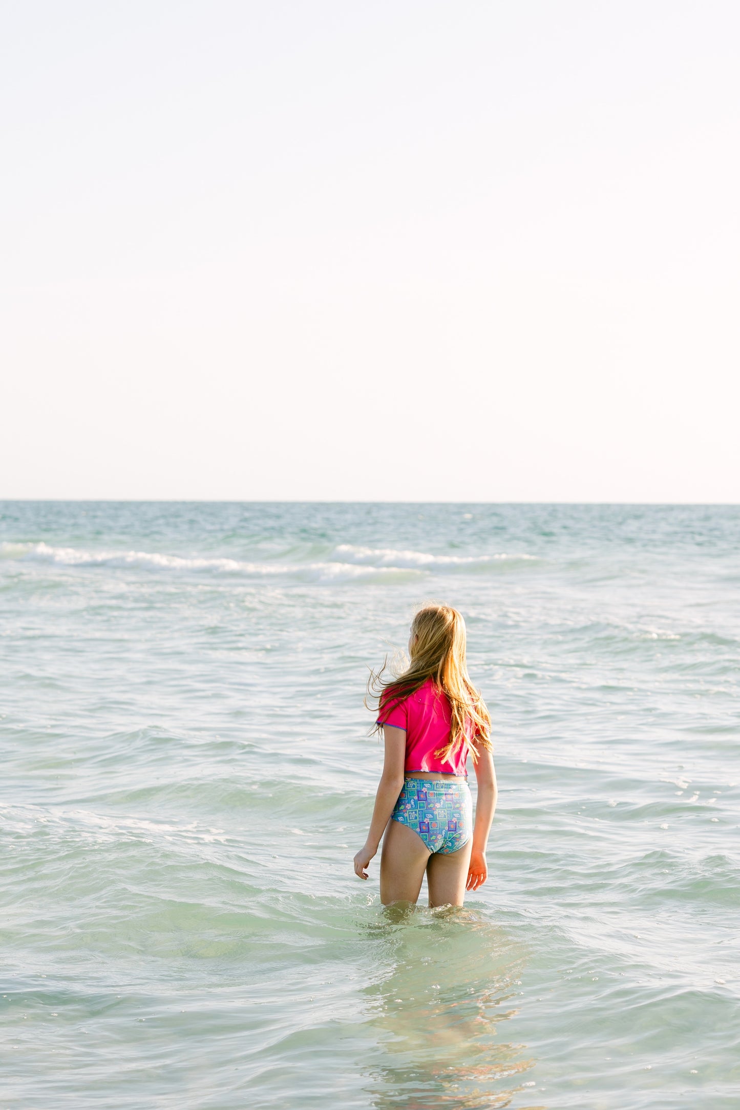 New in Clare Preteen Swim Rashguard in A Bright Side by Hermoza