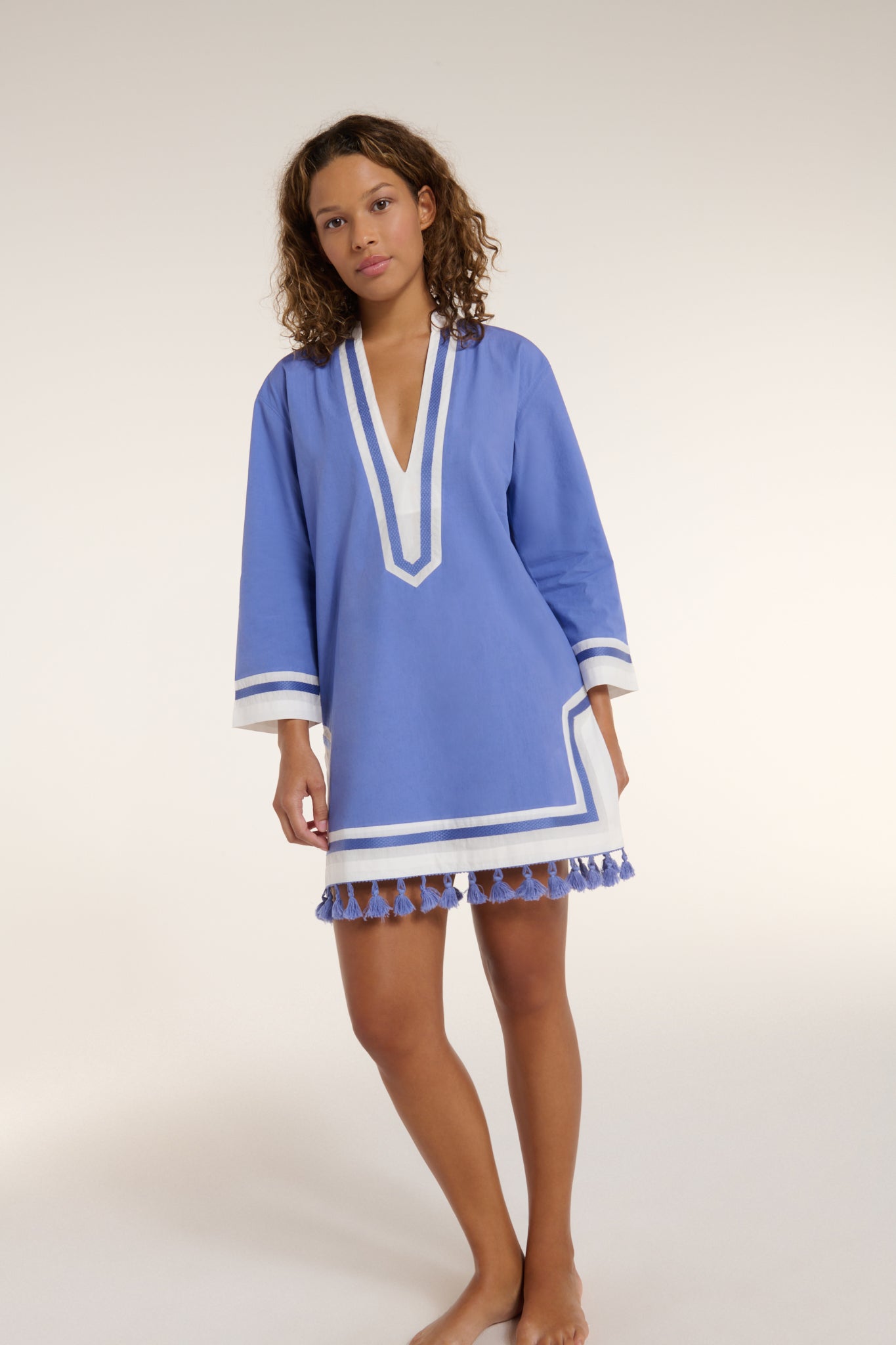 New in Monica Tunic in CornFlower by Hermoza