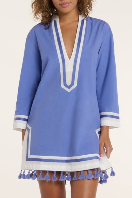New in Monica Tunic in CornFlower by Hermoza