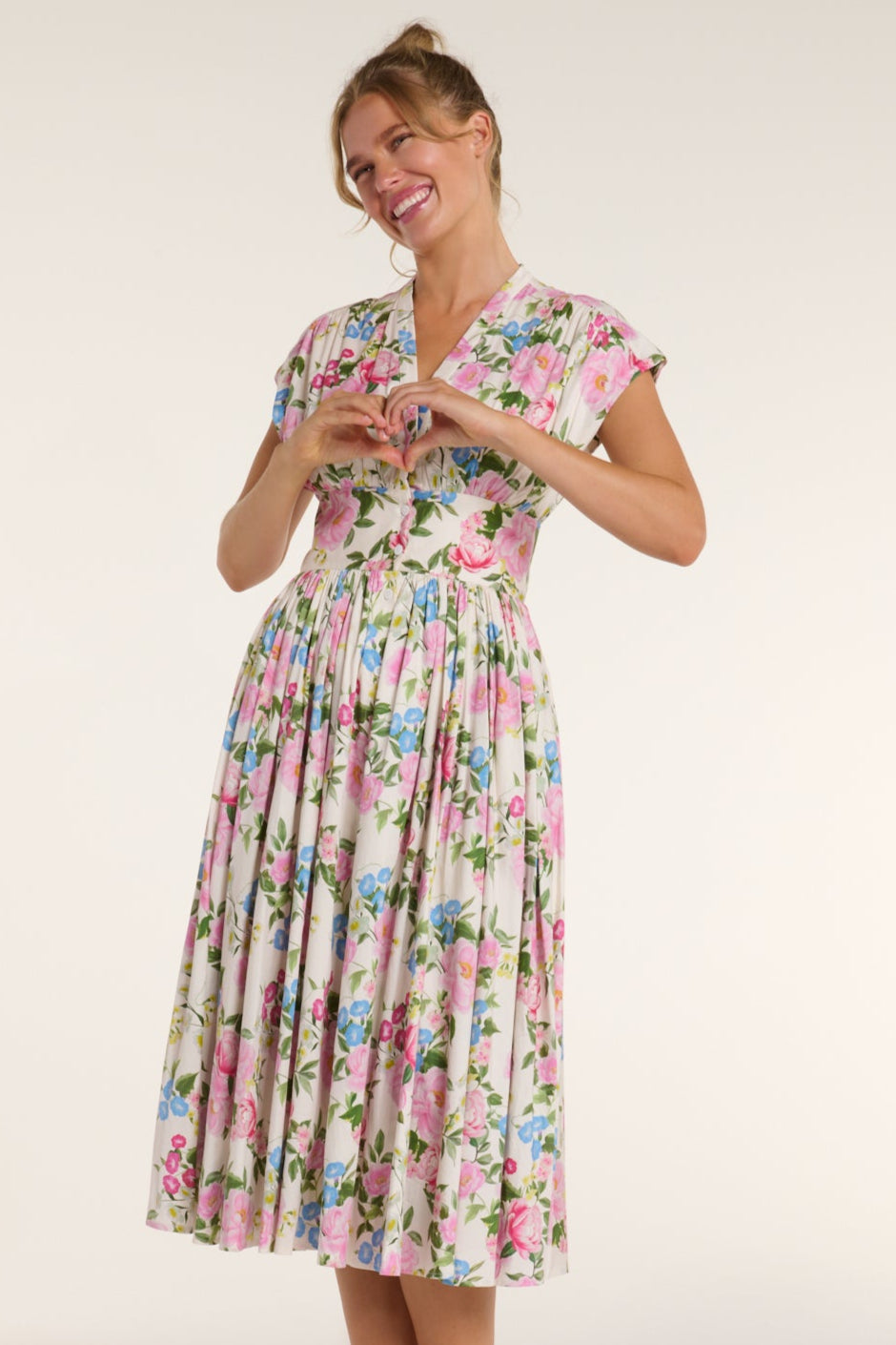 New Product Tiffany Dress in Blooming in Breeze by Hermoza