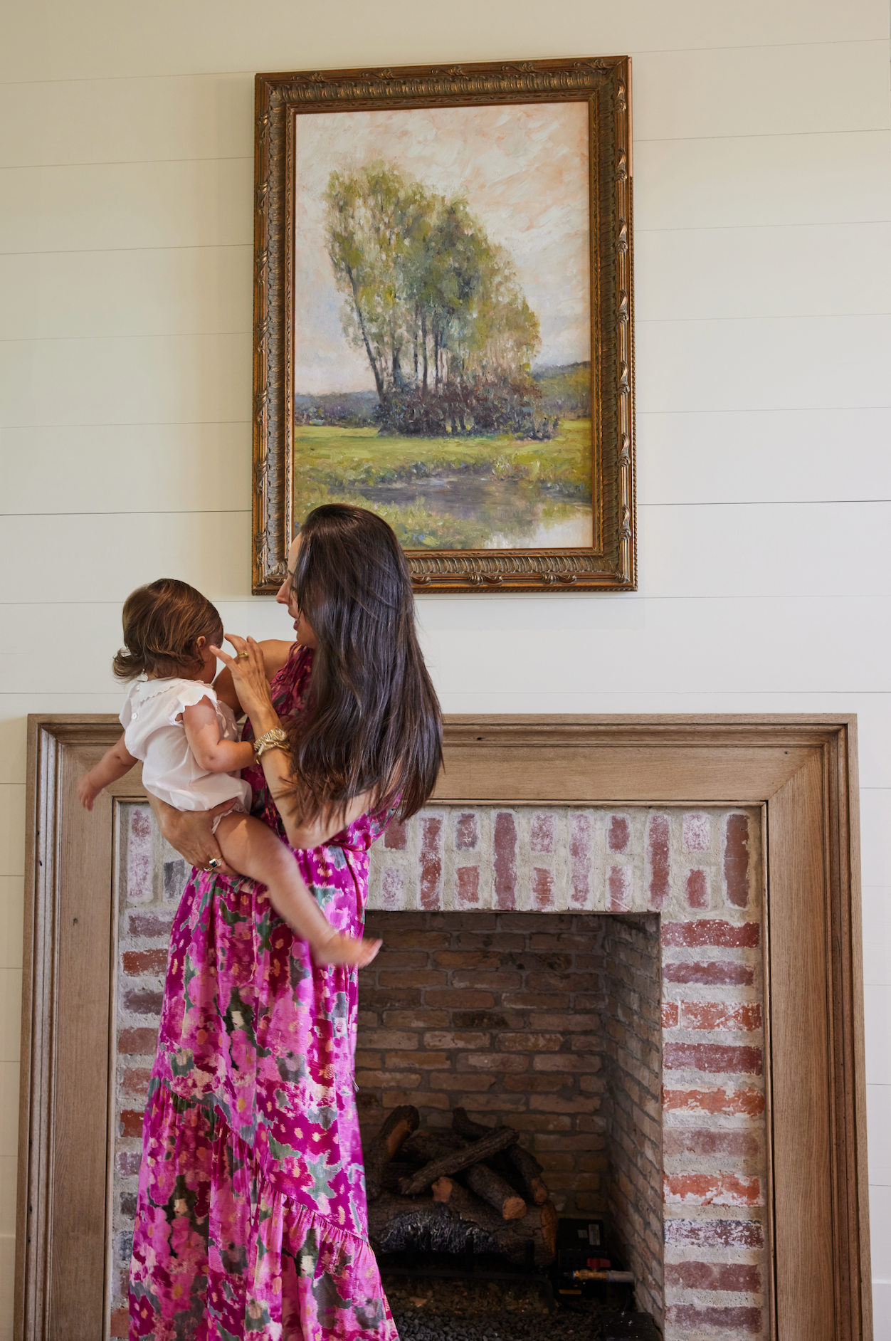 Favorite Joyce One-Shoulder Belted Tie Maxi Dress in Pink Ikat by Hermoza