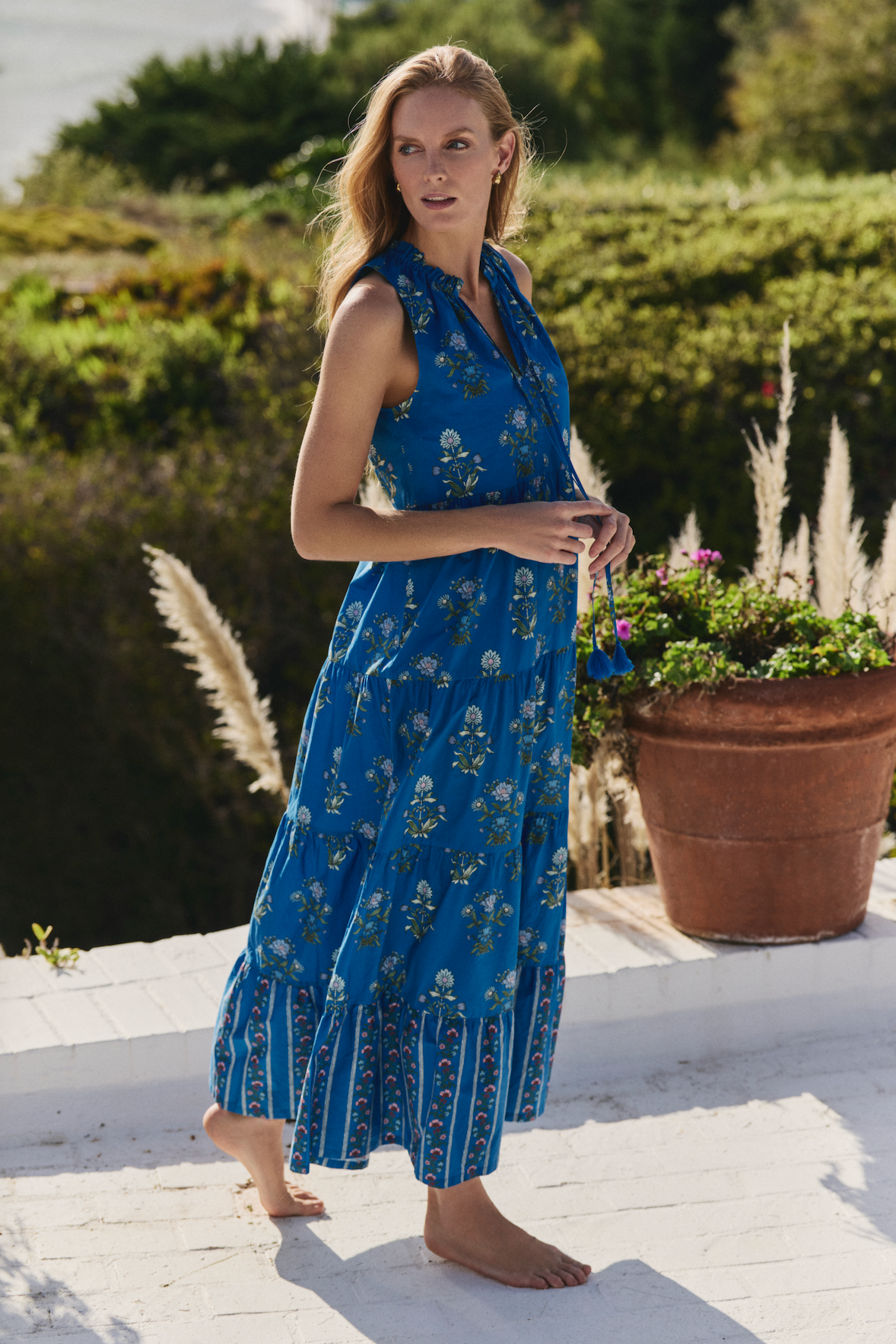 Claudia Maxi Dress in Party On Prairie – Hermoza