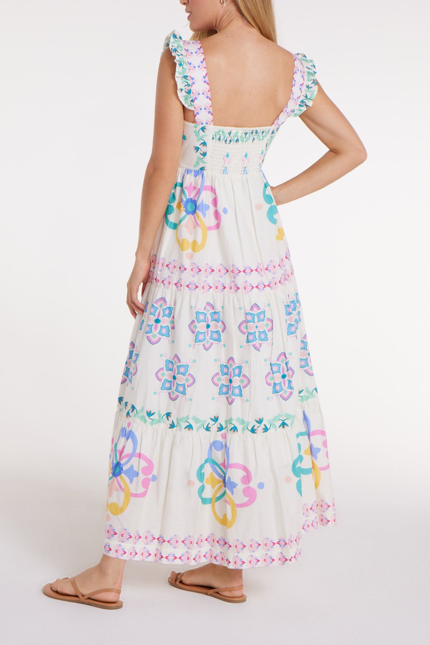 New Product Olivia Dress in Graceful Garlands by Hermoza