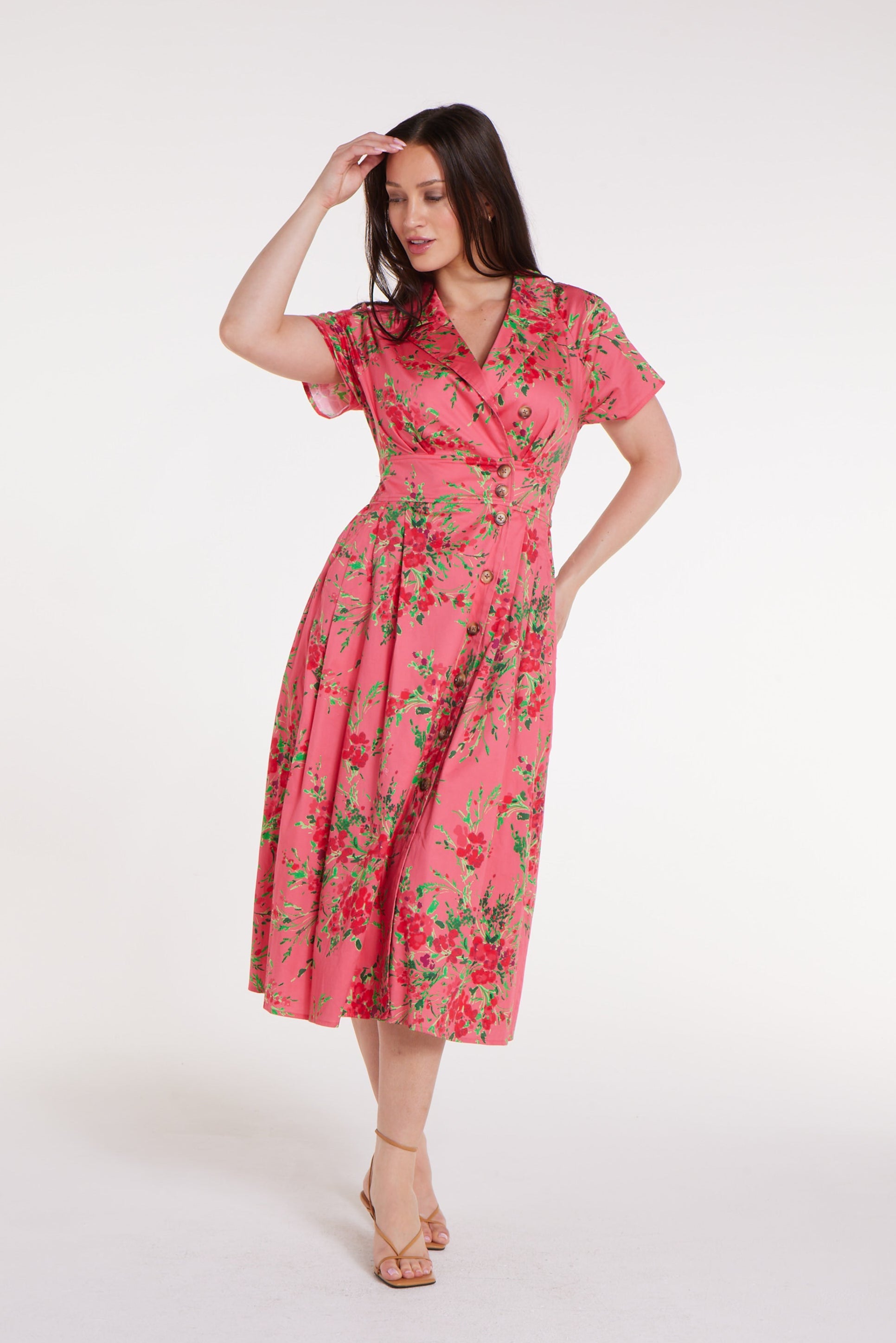 Back in Elena Dress in Wonderland Wonder by Hermoza
