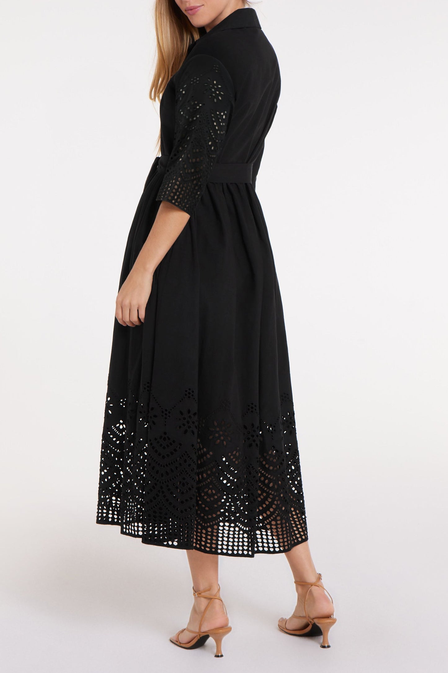 Back in Francesca in Black Eyelet by Hermoza