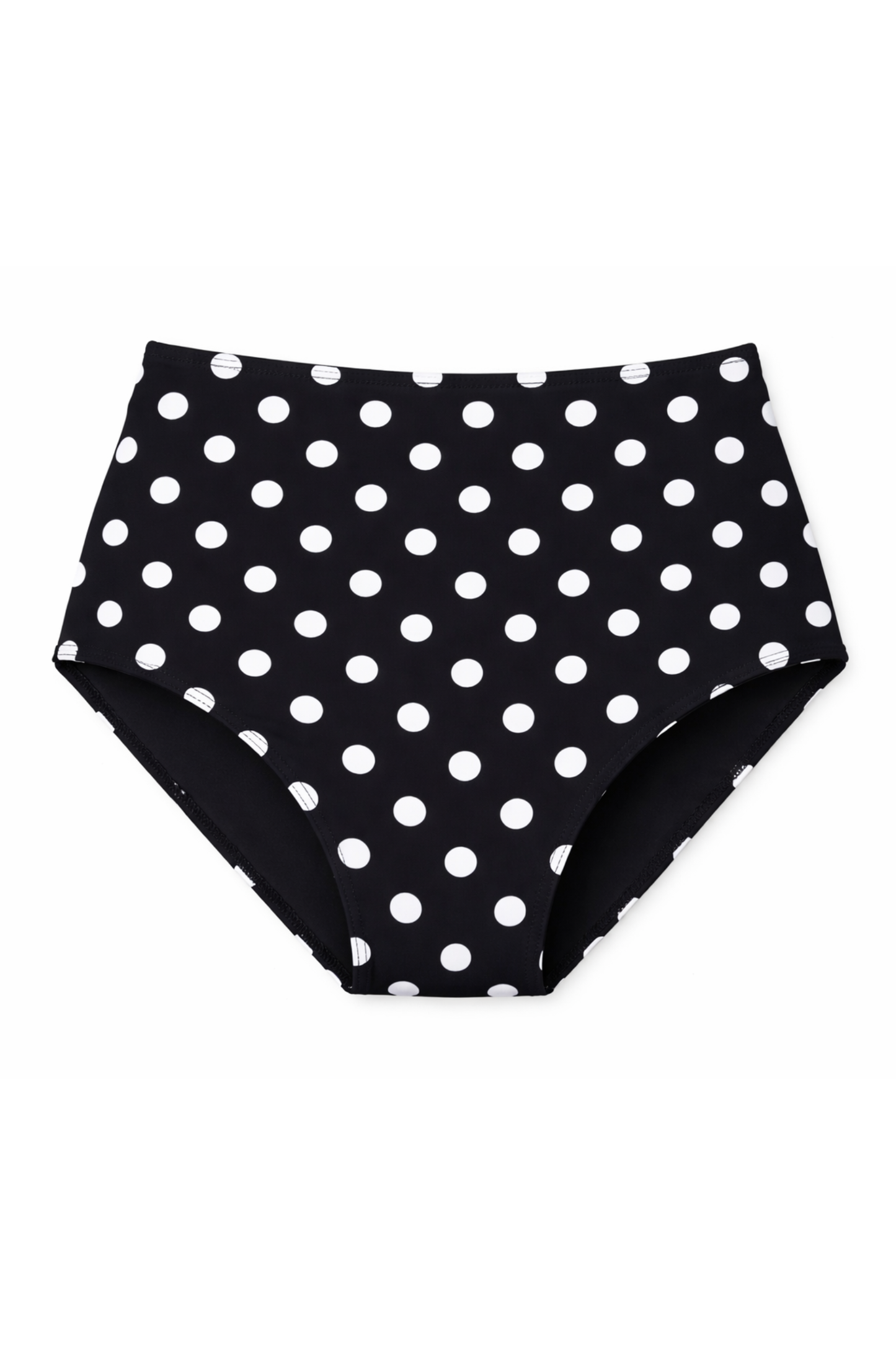 Mackenzie Sculpted High Waisted Two-Piece Swimsuit Bottom in Polka Confetti - FINAL SALE