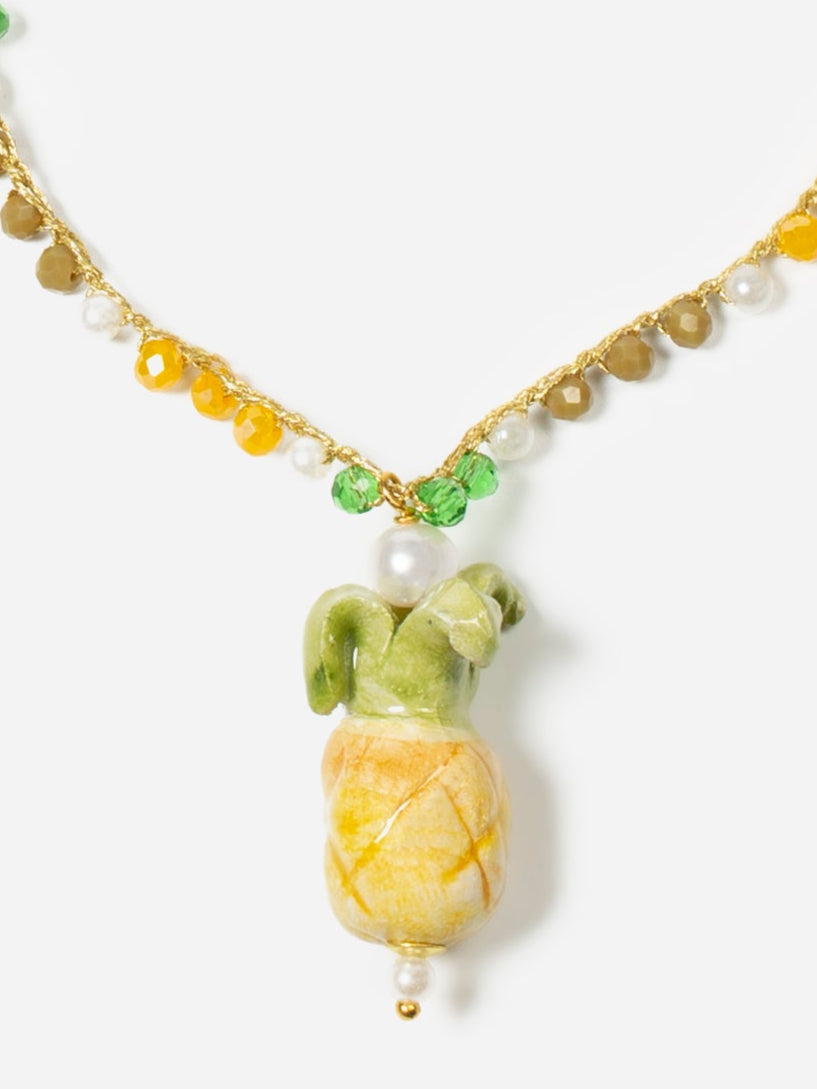 Triple Ananas Necklace by CASHFANA
