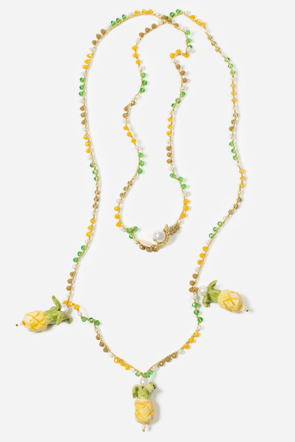 Triple Ananas Necklace by CASHFANA