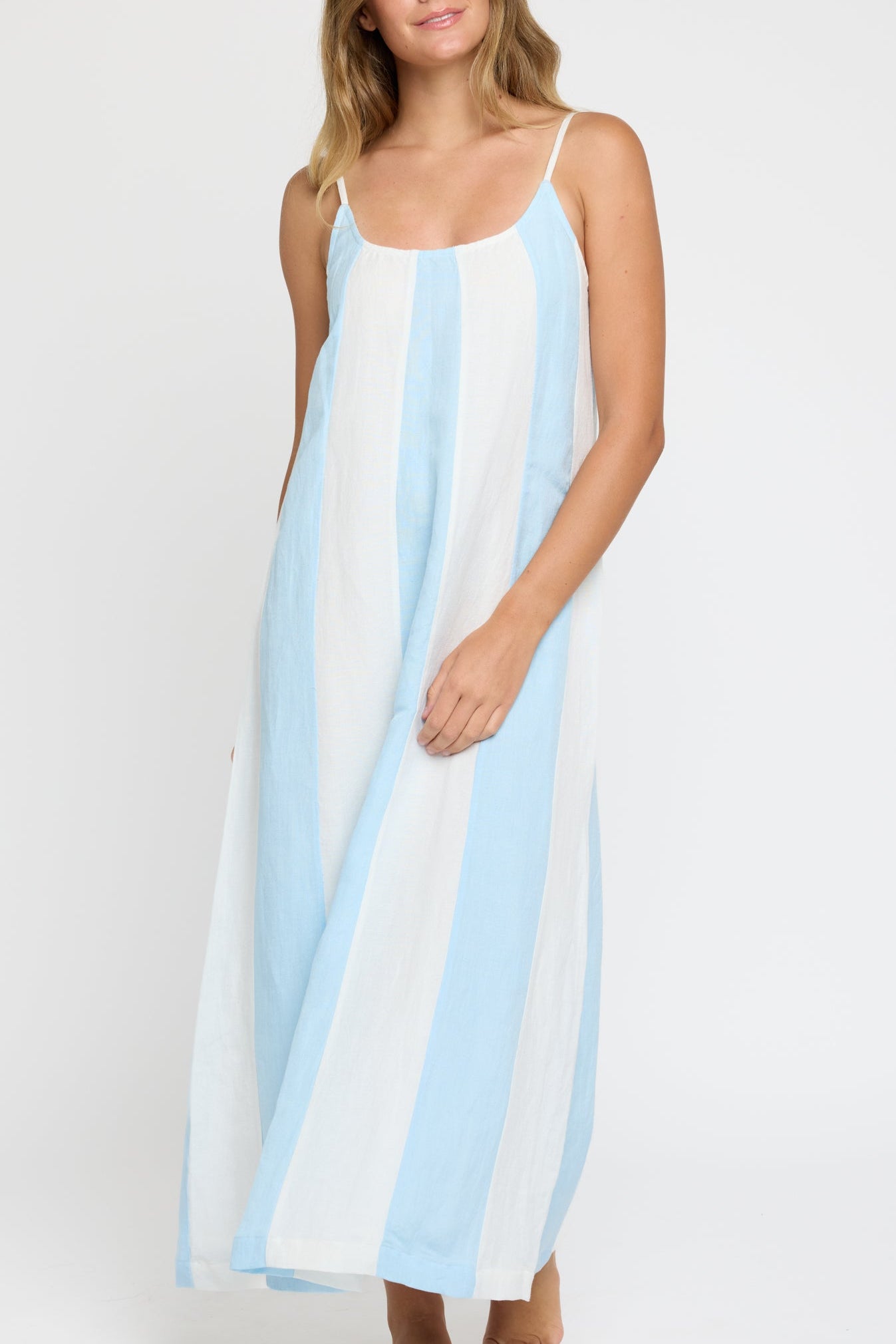 Grace Maxi Dress Cover-up in Powder Blue