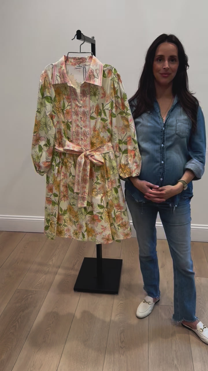 Best Seller Halle Dress in Sights of Springs by Hermoza