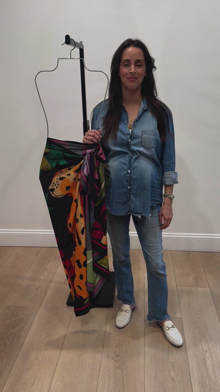 New Product Pareo Wrap in Tiger By Hermoza