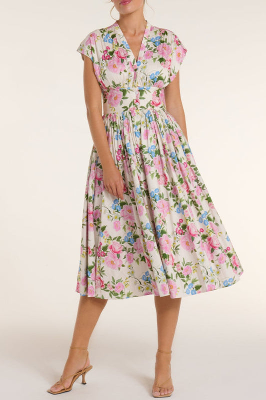 New Product Tiffany Dress in Blooming in Breeze by Hermoza