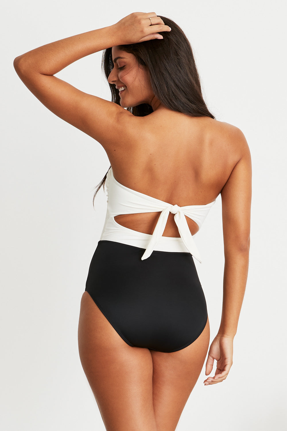 Best Seller Liz Sweetheart Strapless One-piece Swimsuit by Hermoza