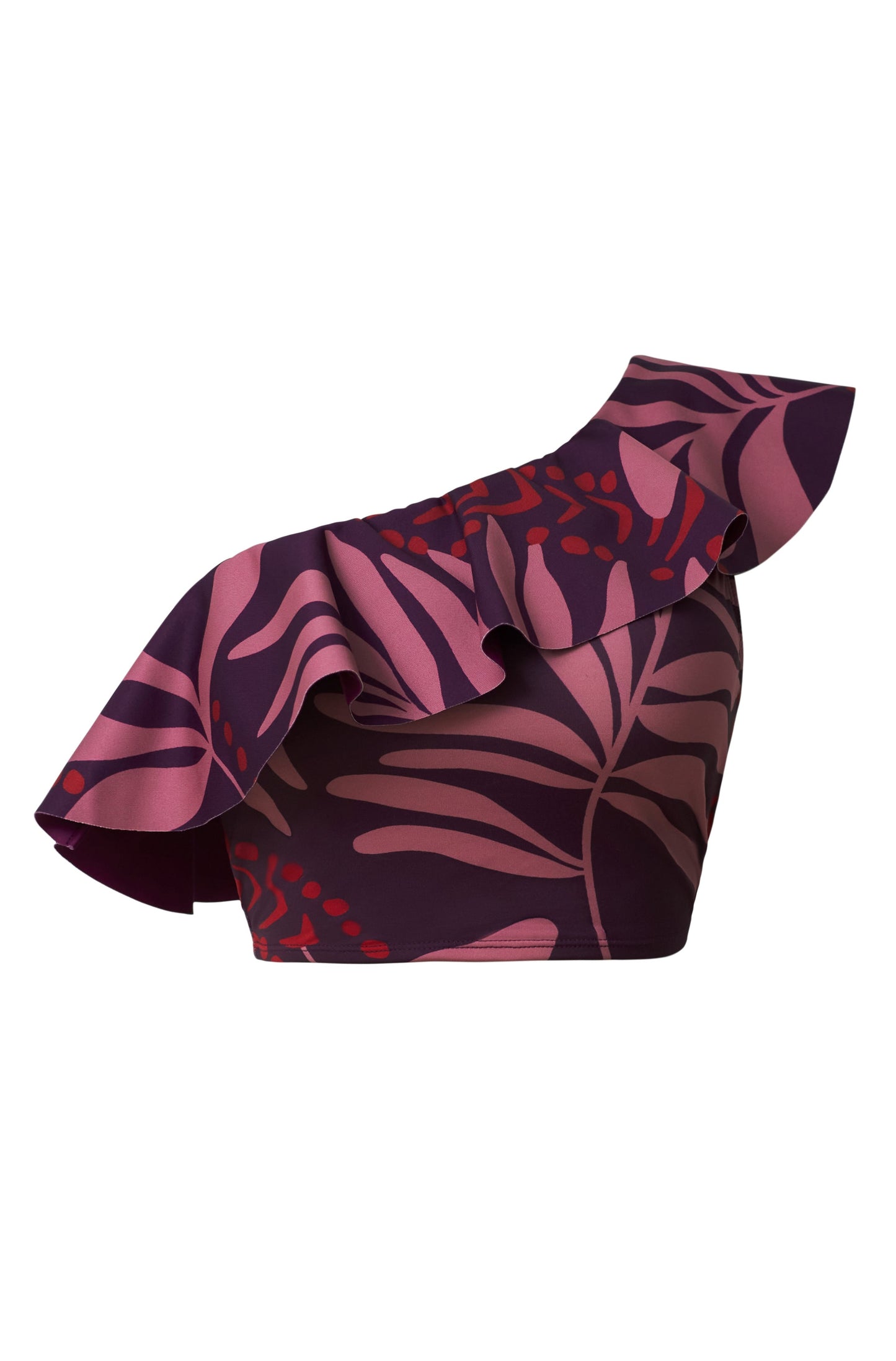 Asymmetrical Two Piece Swimsuit Top
