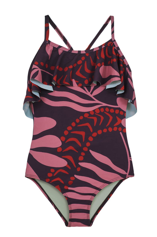 Girl's Ruffle One Piece Swimsuit