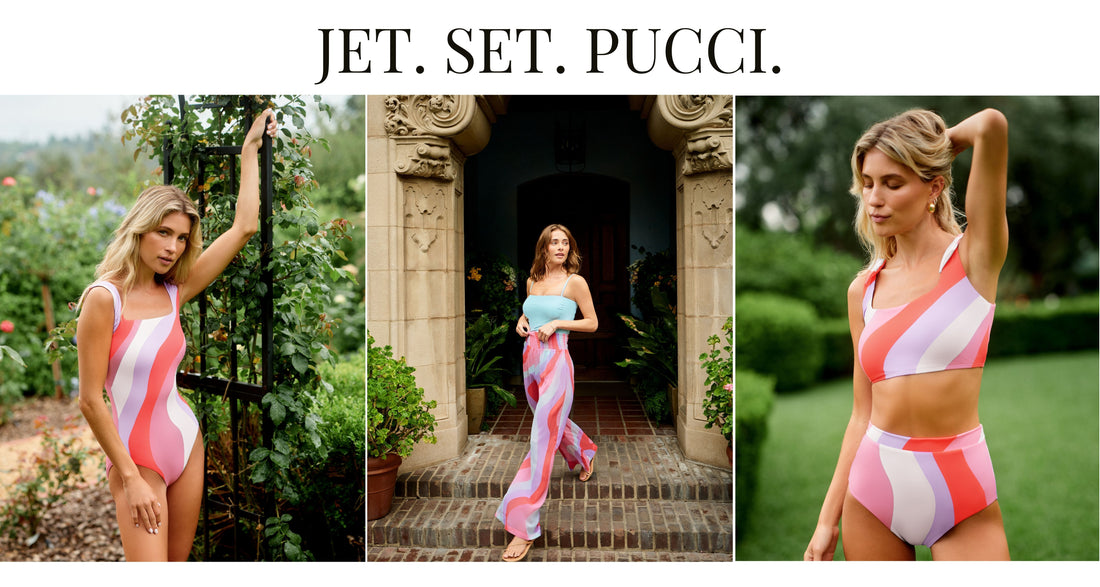 Soaring High in Style: Unveiling the "Jet. Set. Pucci."