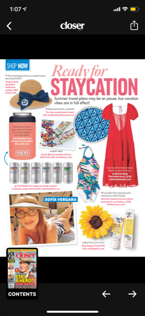 Closer Magazine - Ready for Staycation!